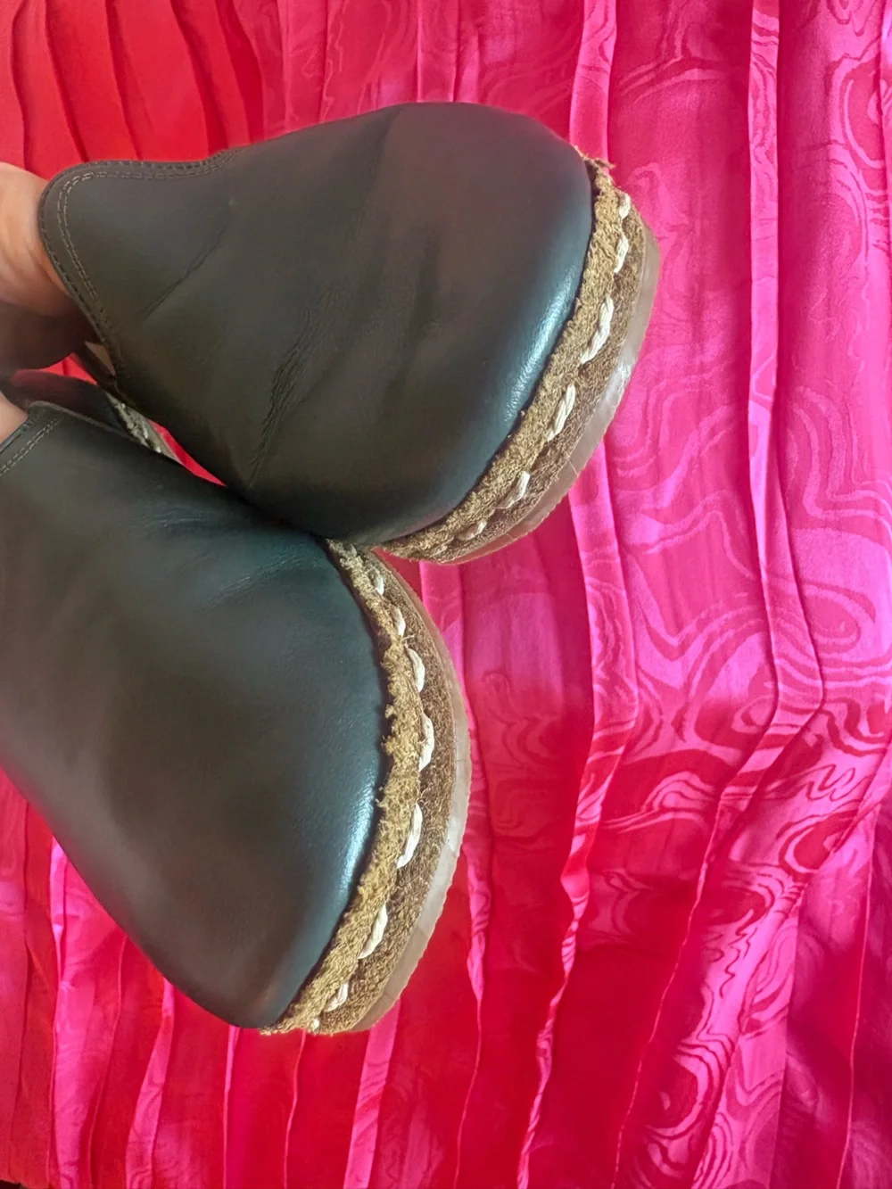 Forest Green Turkish Leather Loafers (Like Sabahs)